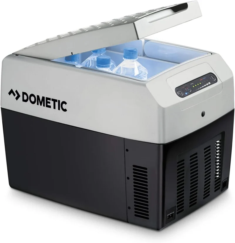 Kühlbox TCX 14, Fassungsvermögen 14 Liter, für Auto, Boot, Farbe Grau, tragbar elektrische für 12/24 und 230 V Anschluss, DOMETIC Tropicool, LKW