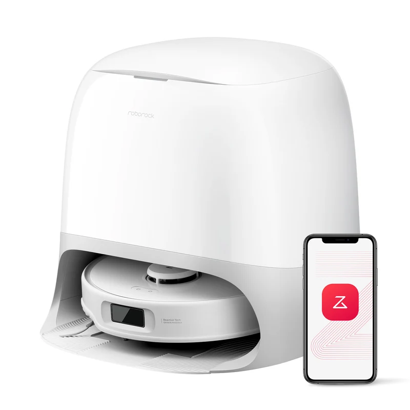 Roborock Qrevo Curv S5X støvsugerrobot med multifunksjonell ladestasjon 3.0