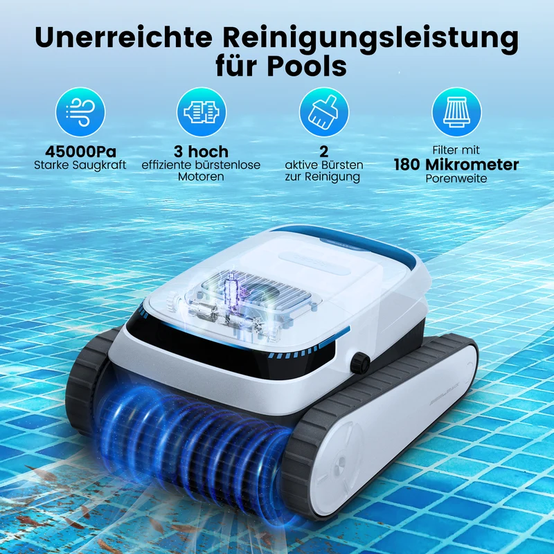 AIRROBO PC10 kabelloser kletternder Roboter-Poolreiniger