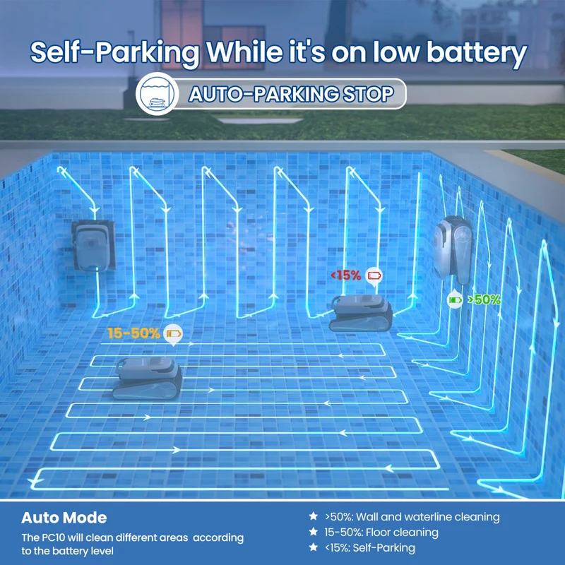 AIRROBO PC10 kabelloser kletternder Roboter-Poolreiniger