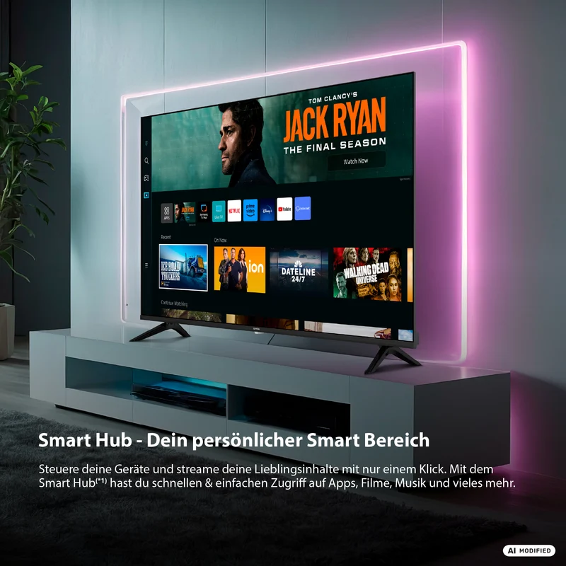 DYON Ultimax 32F-TI 32 Zoll Full HD Samsung Tizen Smart TV – Gaming Hub