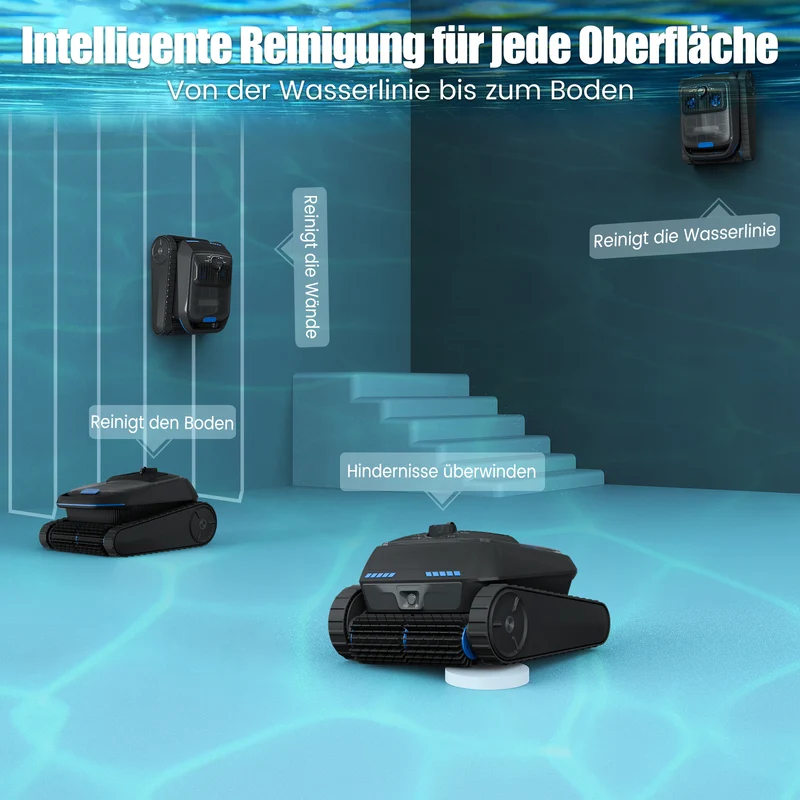 AIRROBO CP400Lite Energieeffizienter Kabelloser Poolroboter