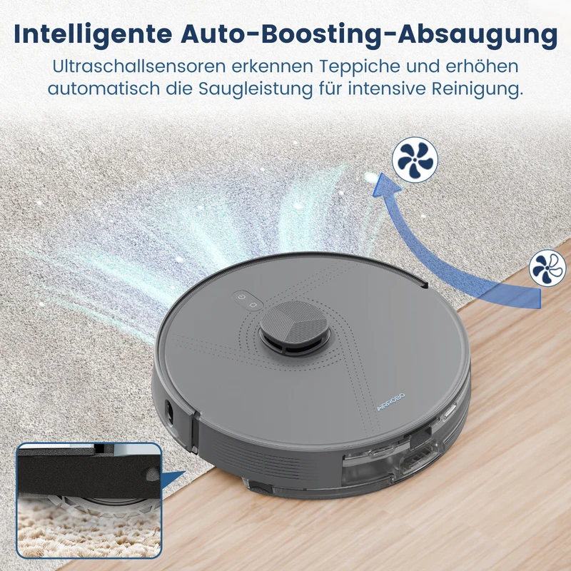 Intelligenter LDS-Laser-Navigations Saug-Wisch-Roboter | AIRROBO L50+