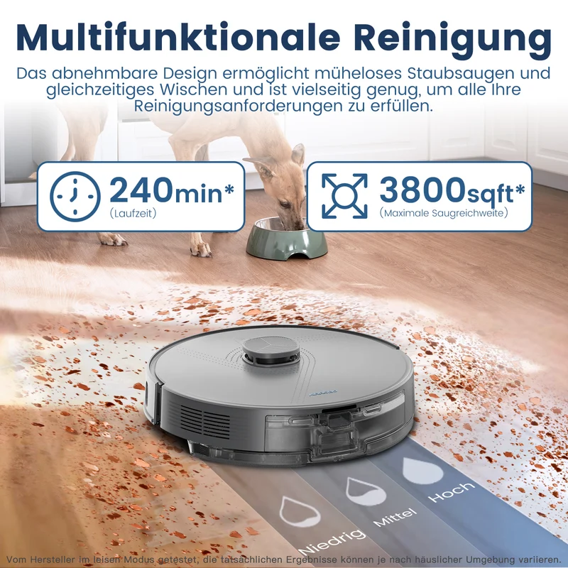 Intelligenter LDS-Laser-Navigations Saug-Wisch-Roboter | AIRROBO L50+