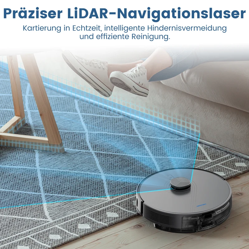 Intelligenter LDS-Laser-Navigations Saug-Wisch-Roboter | AIRROBO L50+