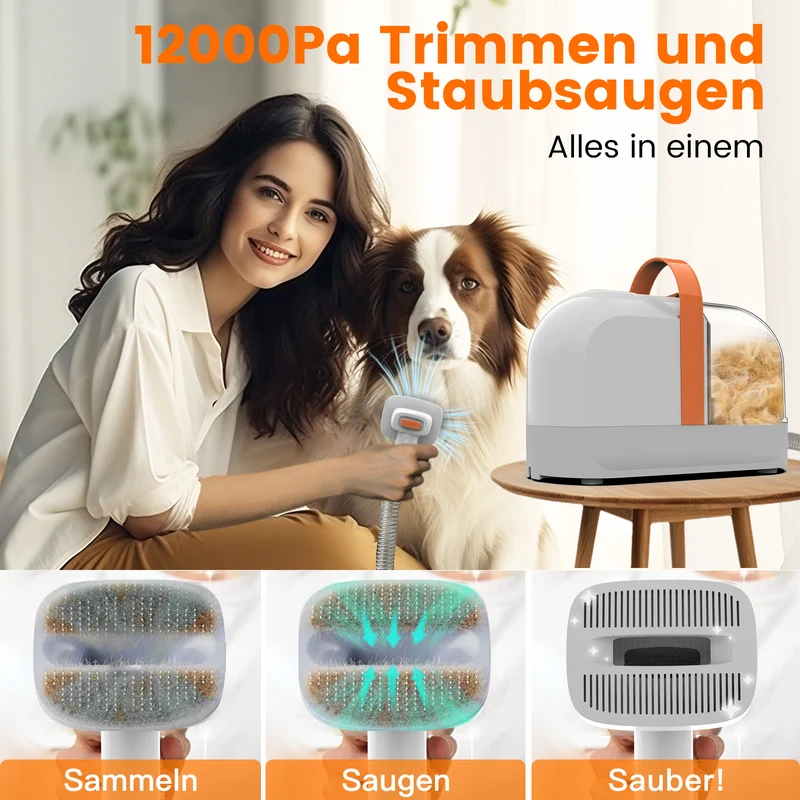 AIRROBO PG10 5-in-1 Tragbares Tierpflege-Set mit Staubsauger