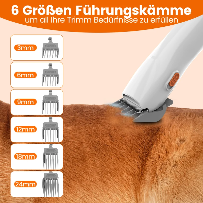 AIRROBO PG10 5-in-1 Tragbares Tierpflege-Set mit Staubsauger
