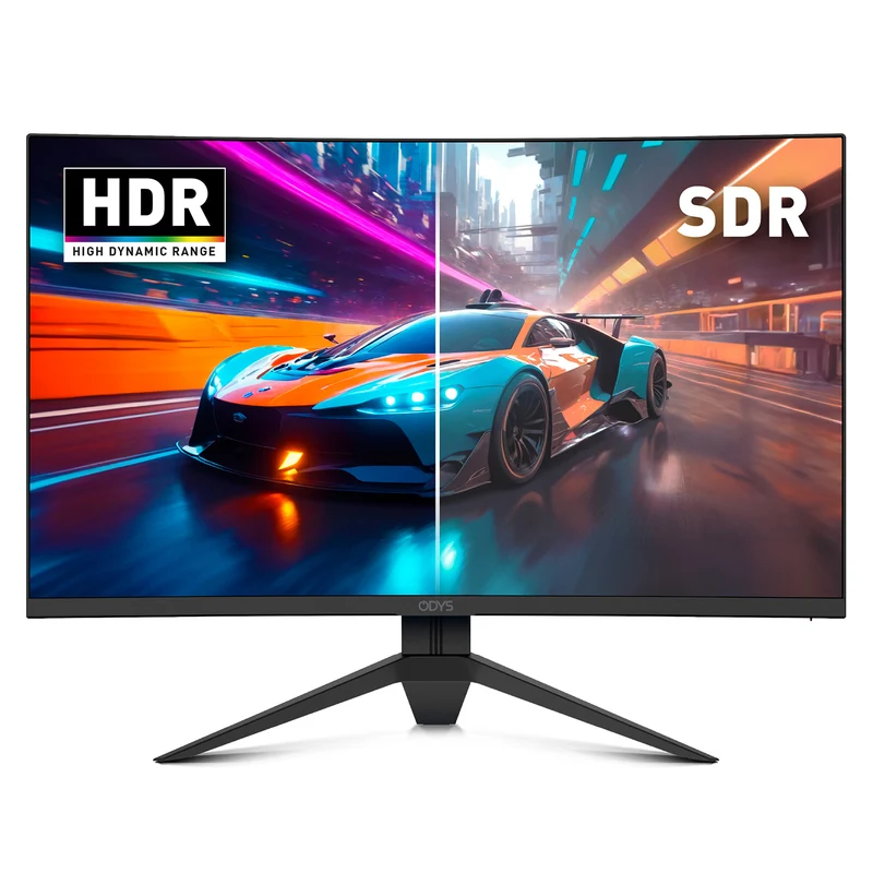 ODYS Q27-X Curved Gaming Monitor (27 Zoll, 69 cm)