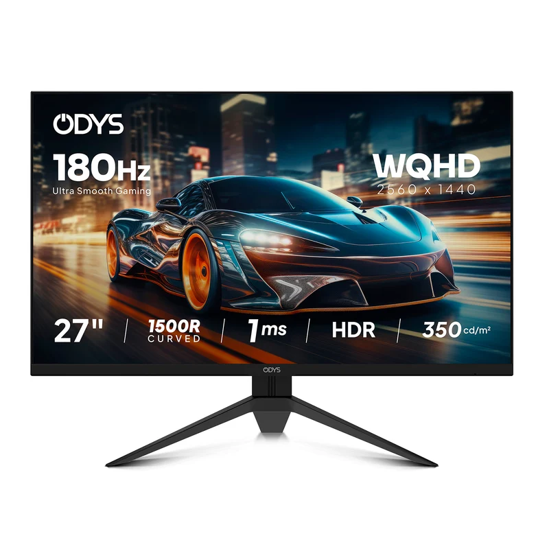 ODYS i27-Q-180 Flat Gaming Monitor (27 Zoll, 69 cm)