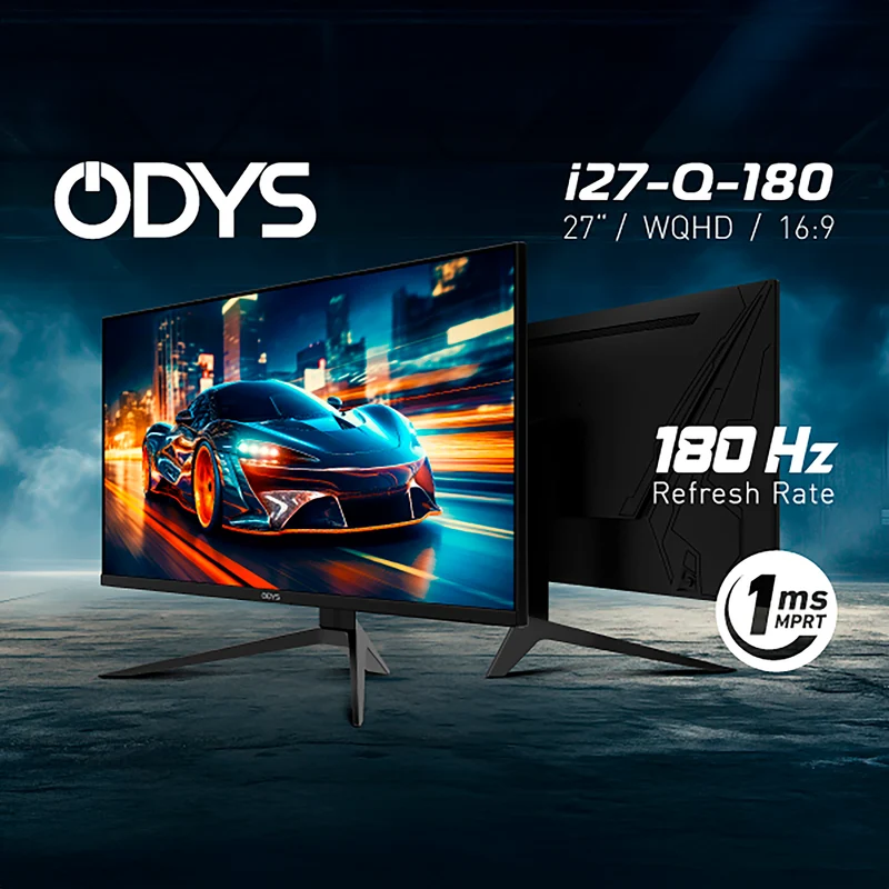 ODYS i27-Q-180 Flat Gaming Monitor (27 Zoll, 69 cm)