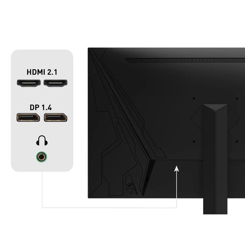 ODYS i27-Q-180 Flat Gaming Monitor (27 Zoll, 69 cm)