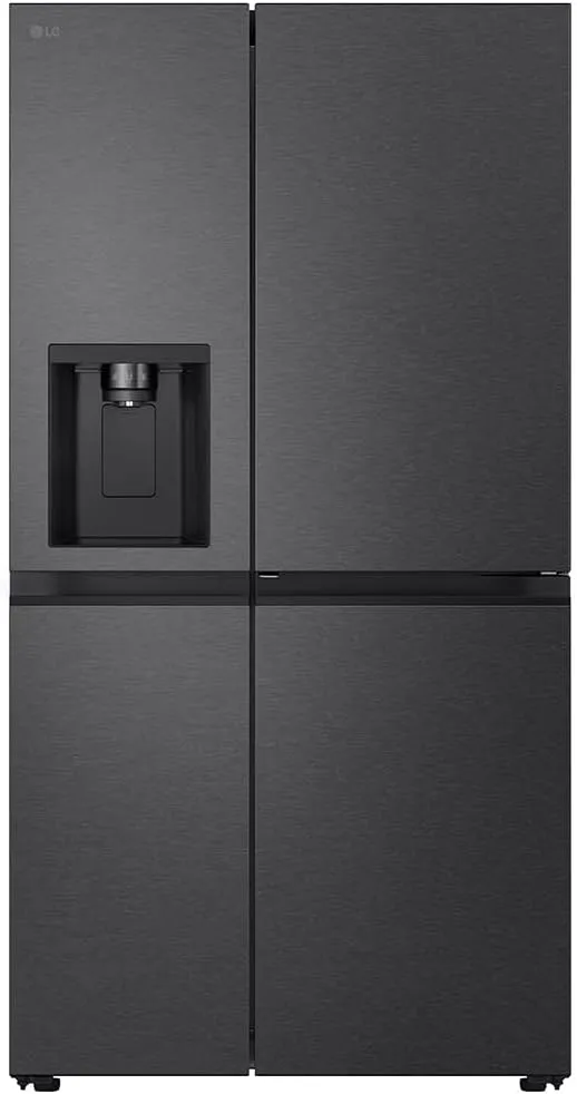 LG Kühlschrank GSJC40EPPE, Side-by-Side mit Gefrierfach, Door-in-Door Funktion, Festwasseranschluss, Total NoFrost, Modern Flat Door