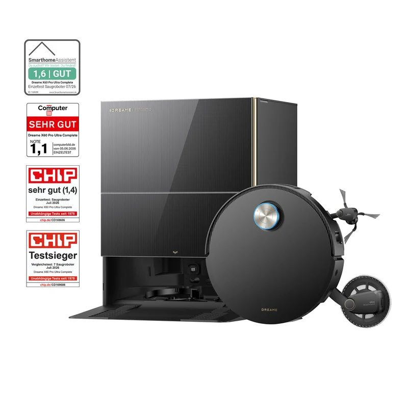 Dreame X60 Pro Ultra Complete Schwarz Saugroboter