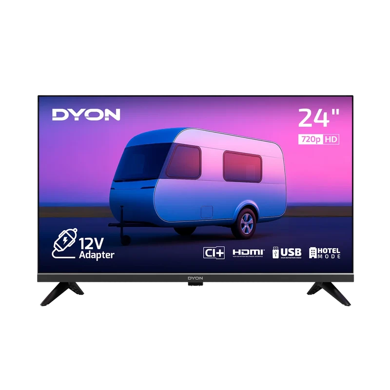 DYON Enter 24 Pro-X-V 24 Zoll HD 12V Camping Fernseher - kein WLAN