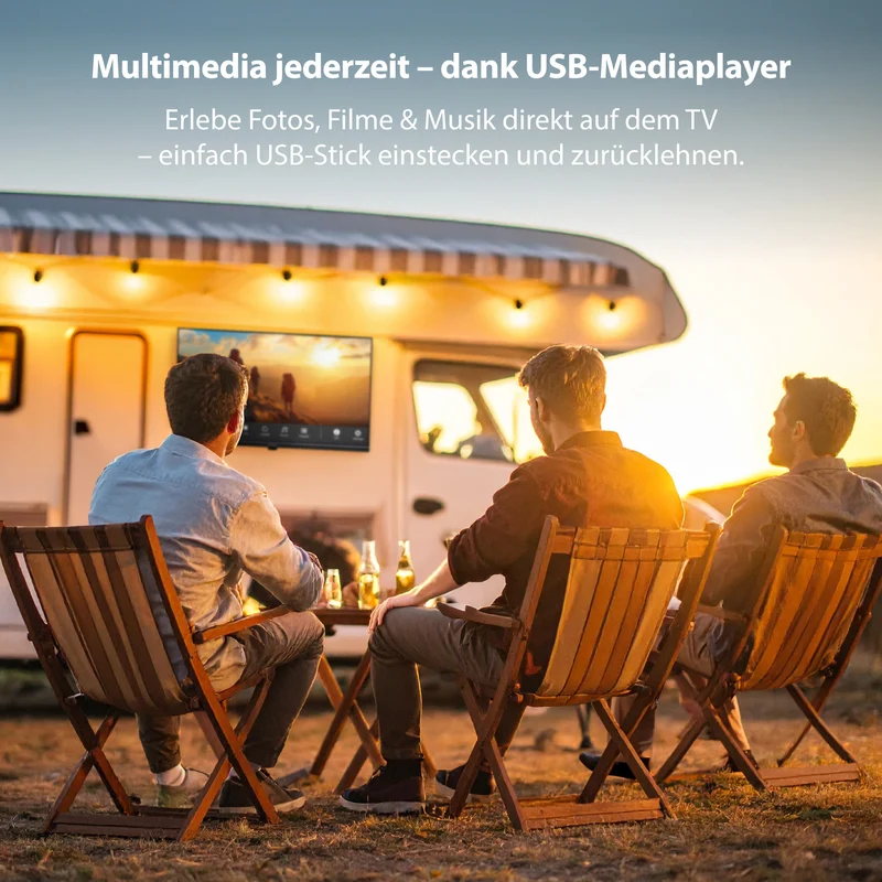 DYON Enter 24 Pro-X-V 24 Zoll HD 12V Camping Fernseher - kein WLAN