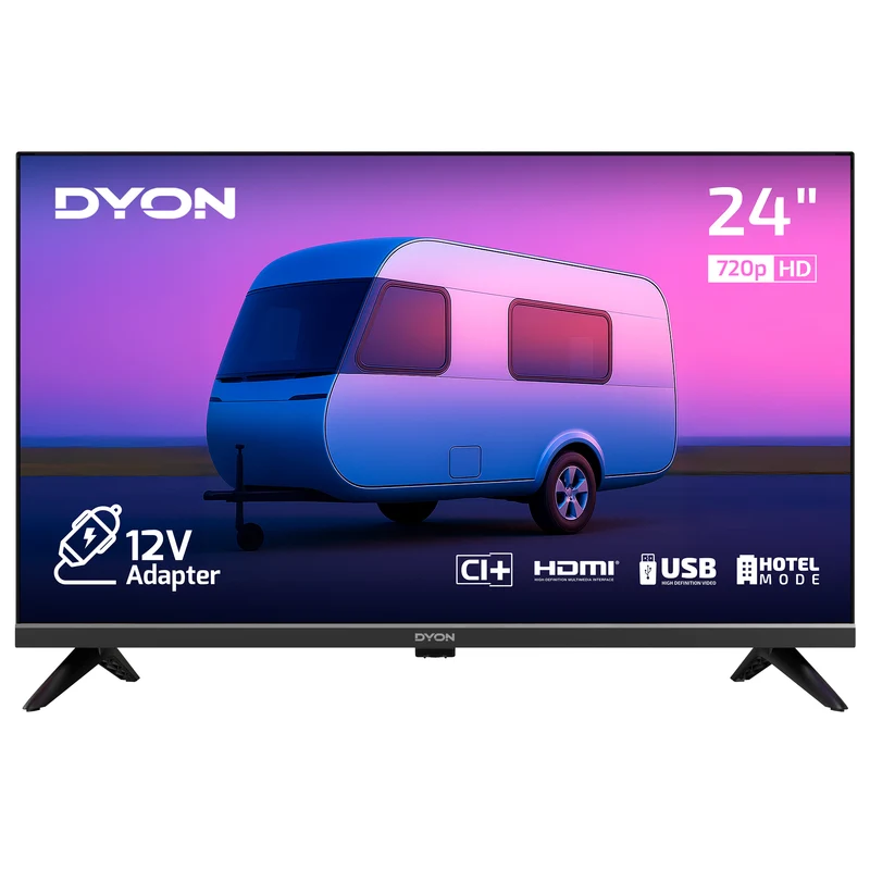 DYON Enter 24 Pro-X-V 24 Zoll HD 12V Camping Fernseher - kein WLAN