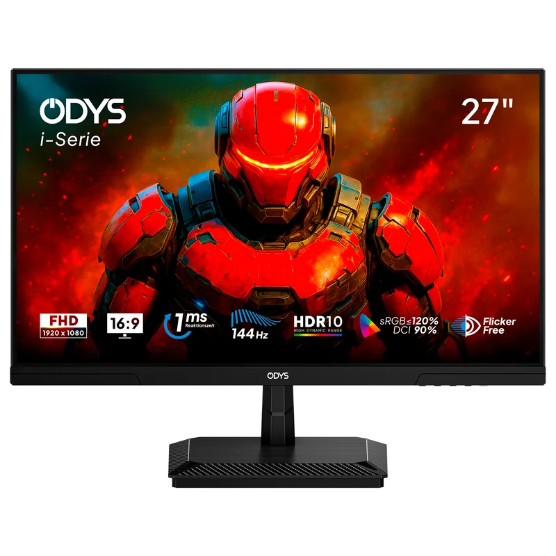 ODYS i27-F-144 Flat Gaming Monitor (27 Zoll, 69 cm)