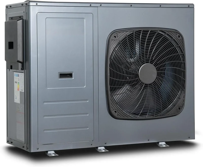 Modell R290 Smad A+++ Inverter Luft Wärmepumpe 220-240V, COP 4.8, 10KW, 50Hz, Silent-Modus, Kühlung, Warmwasser, Heizung, monoblock, Wifi