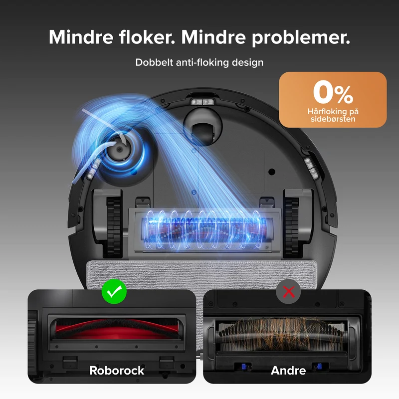 Roborock Q10 S5+ robotstøvsuger og mopp med automatisk ladestasjon