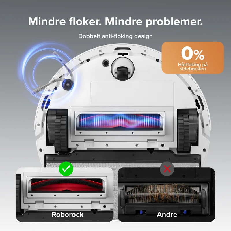 Roborock Q10 S5+ robotstøvsuger og mopp med automatisk ladestasjon