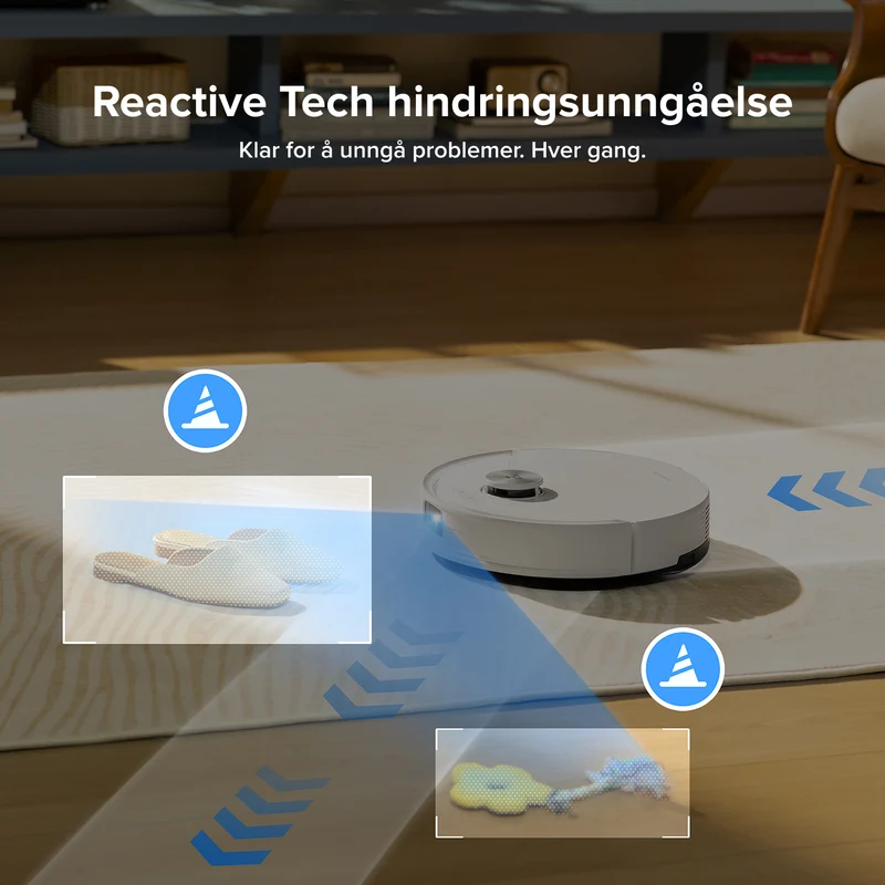 Roborock Q10 S5+ robotstøvsuger og mopp med automatisk ladestasjon