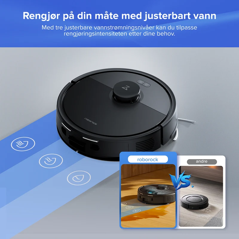 Roborock Q7 L5+ robotstøvsuger og mopp med automatisk ladestasjon