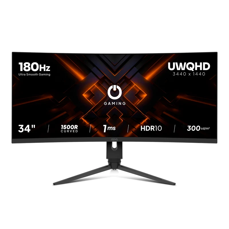 ODYS XP34 PRO-X Curved Gaming Monitor (34 Zoll, 86 cm)