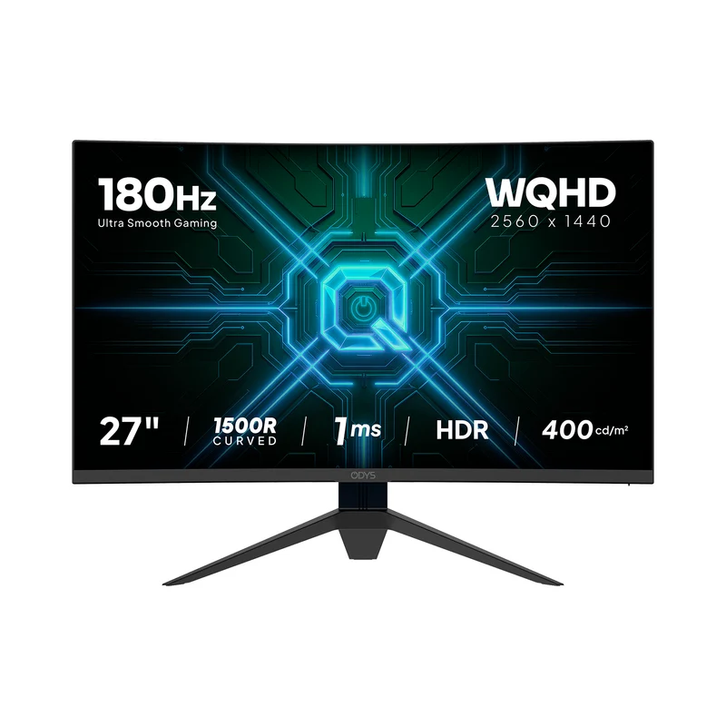 ODYS Q27 PRO-X Curved Gaming Monitor (27 Zoll, 69 cm)