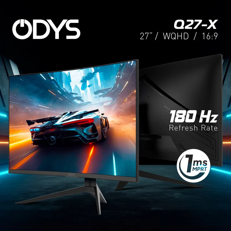 ODYS Q27 PRO-X Curved Gaming Monitor (27 Zoll, 69 cm)