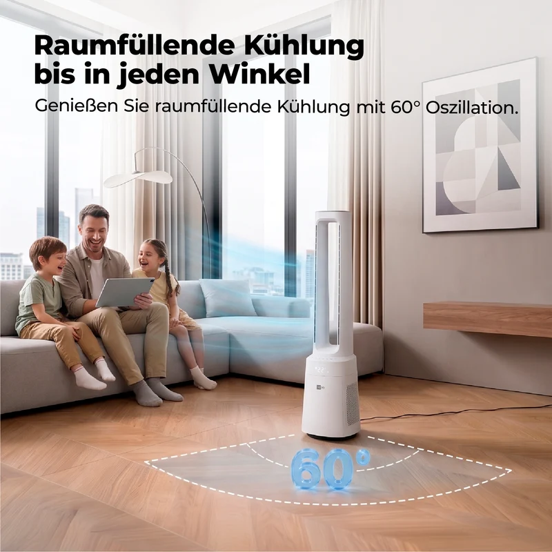 AirX Guard 2in1 - Ventilator & Luftreiniger mit HEPA Filter