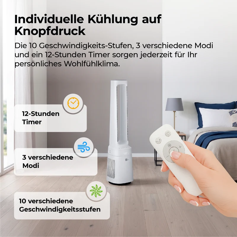 AirX Guard 2in1 - Ventilator & Luftreiniger mit HEPA Filter