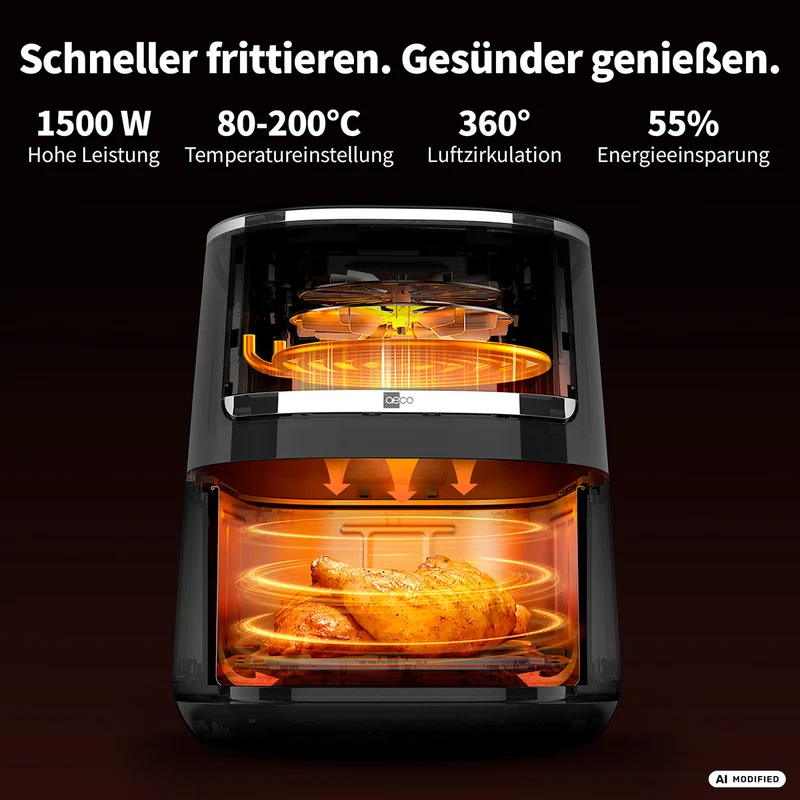 Compact Airfryer 4,3 Liter