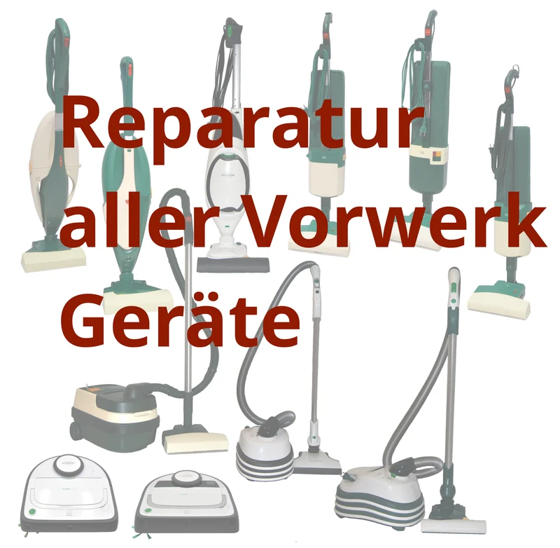 Reparatur Angebot für Staubsauger, Saugroboter und Elektrobürsten