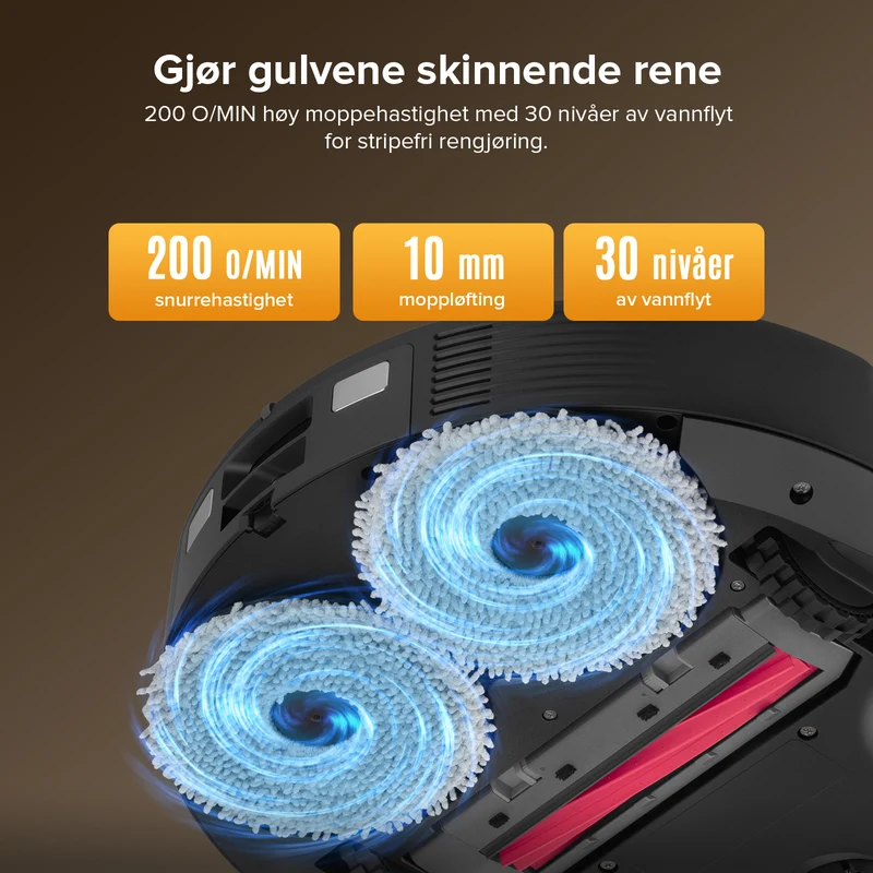 Roborock QV 35S robotstøvsuger med multifunksjonell ladestasjon