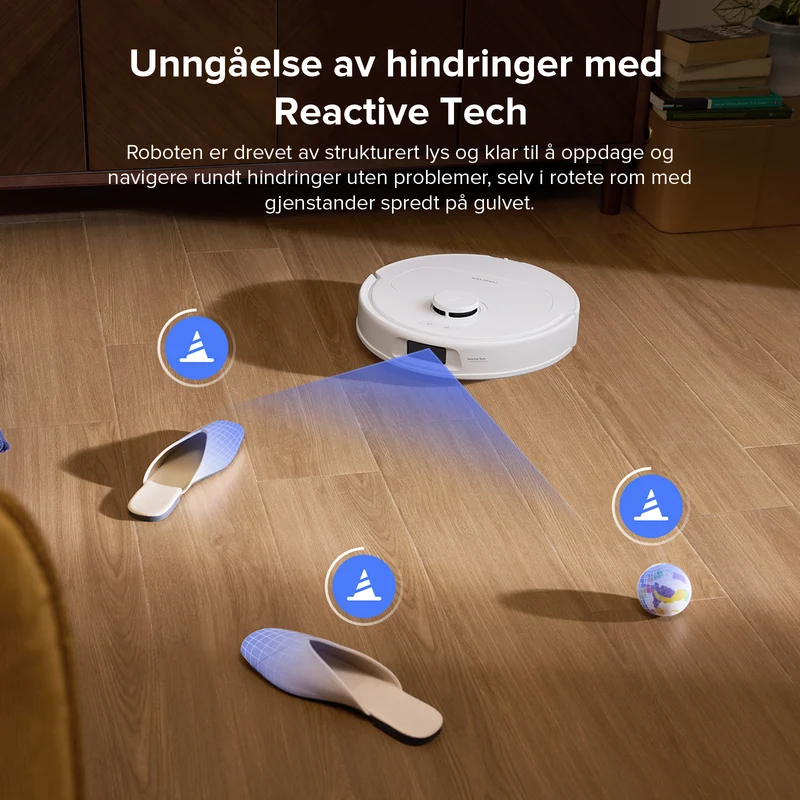 Roborock QV 35S robotstøvsuger med multifunksjonell ladestasjon