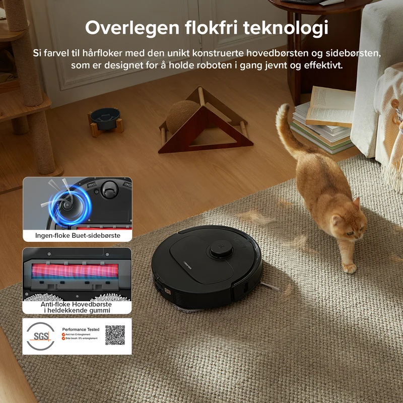 Roborock QV 35A robotstøvsuger med multifunksjonell ladestasjon