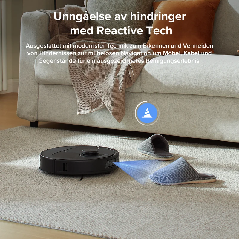 Roborock QV 35A robotstøvsuger med multifunksjonell ladestasjon
