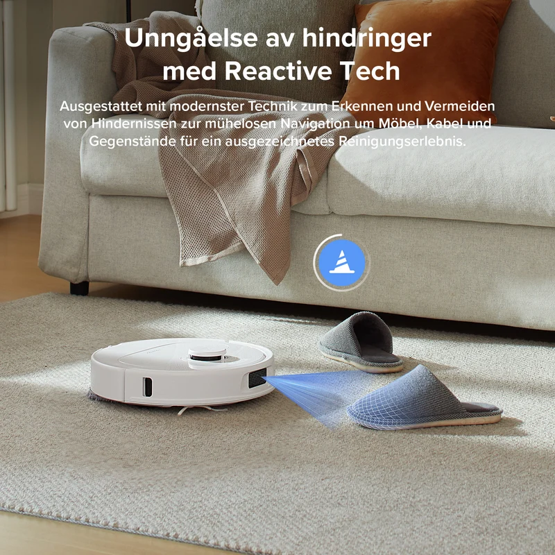 Roborock QV 35A robotstøvsuger med multifunksjonell ladestasjon