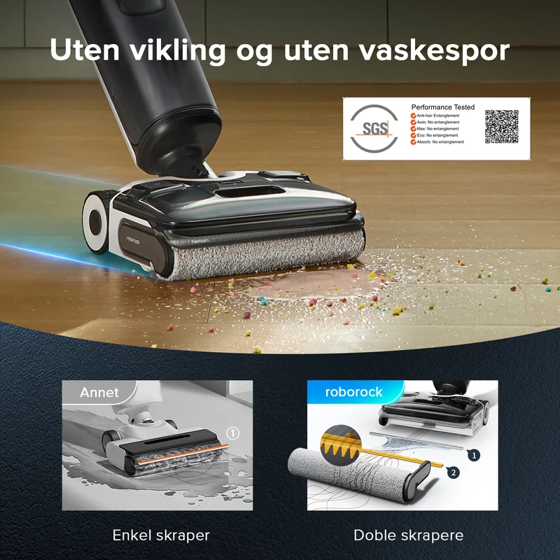 Roborock F25 ACE og F25 ALT våt- og tørrstøvsuger