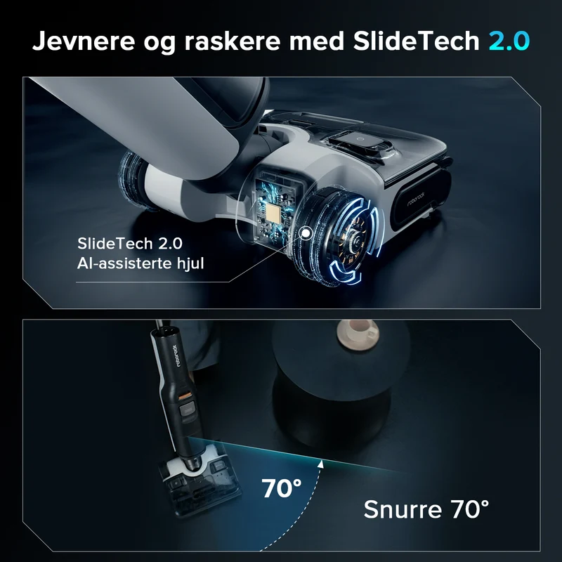 Roborock F25 ACE og F25 ALT våt- og tørrstøvsuger