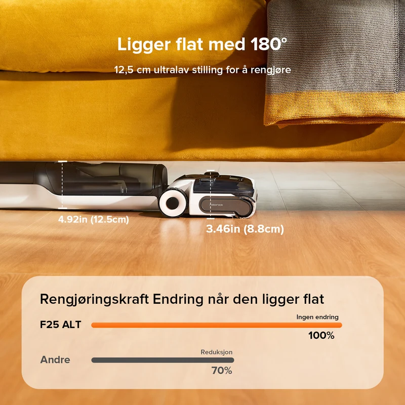 Roborock F25 ACE og F25 ALT våt- og tørrstøvsuger