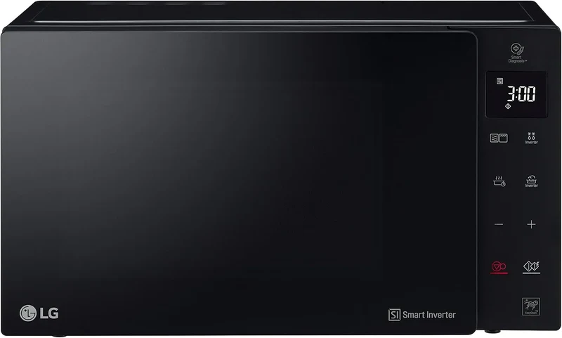LG Mikrowelle MH 6535 GIS, Electronics mit Grill, Leistung 1000 W, Fassungsvermögen 25 L, in Schwarz, Digitaldisplay