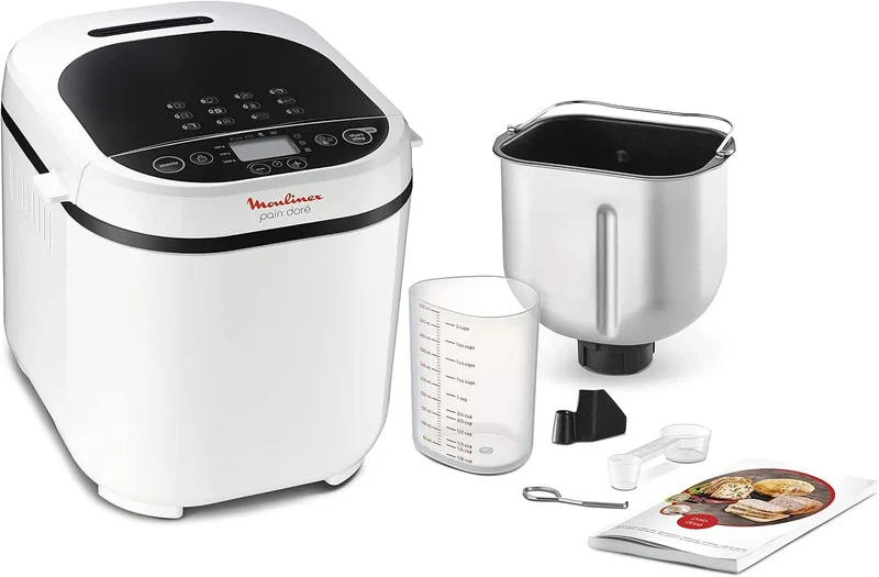 Moulinex, Brotbackautomat Programme Kunststoff 31 x 29 x 29 cm one size weiß