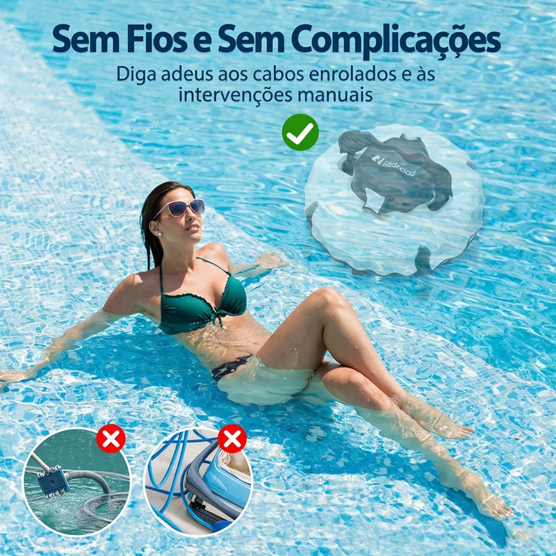 Redroad S1 Cordless Self-Cleaning Robotic Pool Cleaner