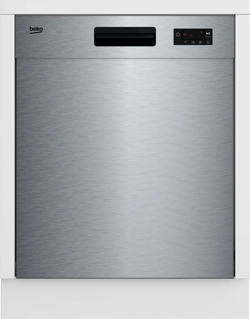 Beko Geschirrspüler BDUN15430X b300, für 14 Maßgedecke, 4 Temperaturen, halbe Beladung, Quick&Clean, Unterbau 60 cm, 3 Spülebenen, 5 Betriebsprogramme