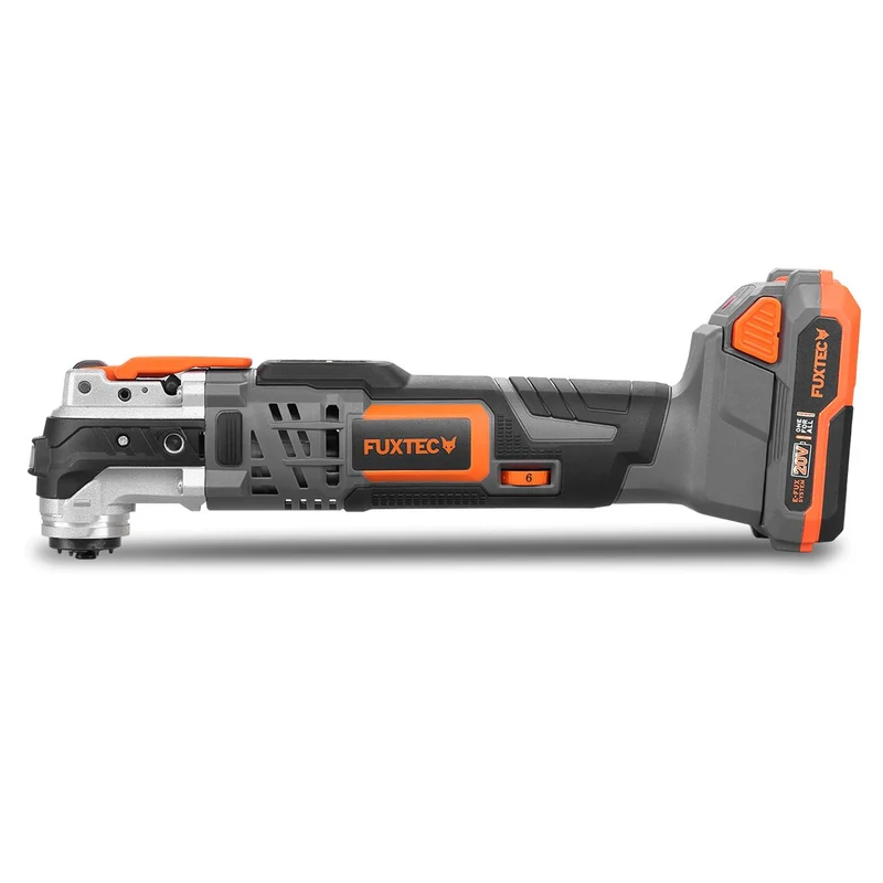 B-WARE FUXTEC 20V Akku Multifunktionstool FX-E1MT20 SET mit 1 x Akku 2Ah, 1 x Ladegerät 1A