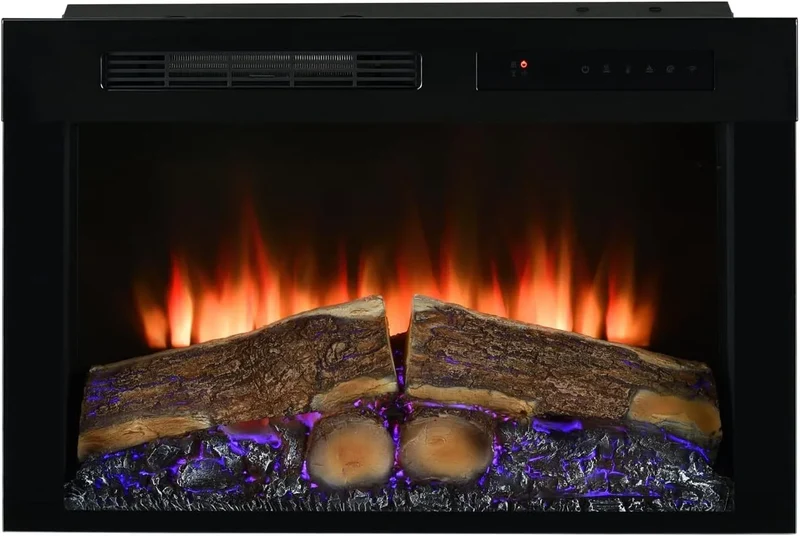 Optiflame Inset Elektri Kamin Dimplex Spark, mit programmierbarem Timer und Fernbedienung, Feuerraumeinsatz mit 13 Farbthemen