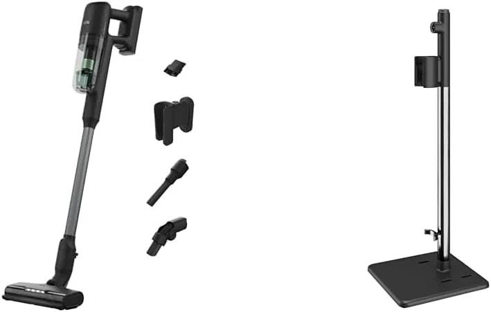 AEG Akku-Staubsauger 7000 AP71UB14AM AZE164, bis zu 40 Min. Laufzeit, Ultimate ÖKO & Ladestation, alle Böden, Matte Black, Ultraleicht 2,2 kg