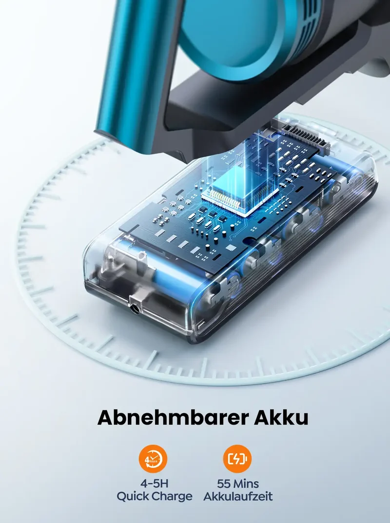 Pireware® Prime 3 Kabelloser Akku Staubsauger Beutellos