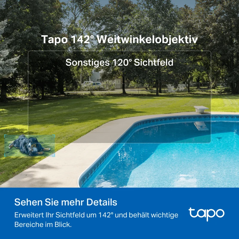 2K 4MP 10000mAh Solarbetriebene Akku Kamera | Tapo C425 KIT(2er-Pack)